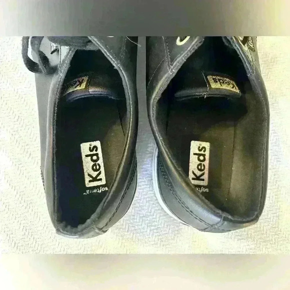 Less Jump Kick Duo Black Leather Lace Up Tennis Shoes Size 11 - Picture 5 of 7